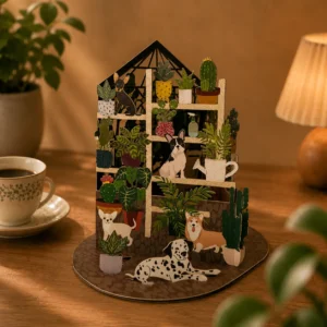 Pop-up Kaart Botanische Huisdieren